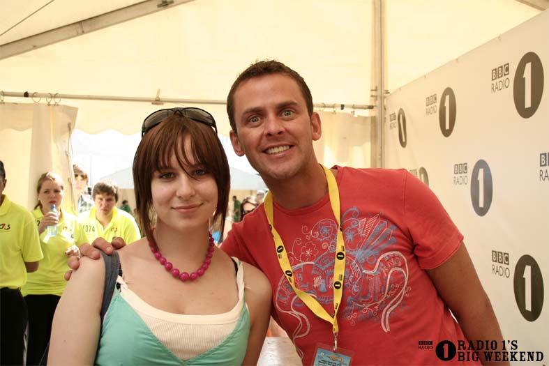 Scott Mills in the signing tent