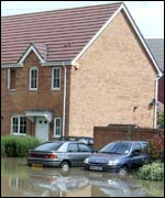 Flooding in Longlevens (taken by Mike Parry)