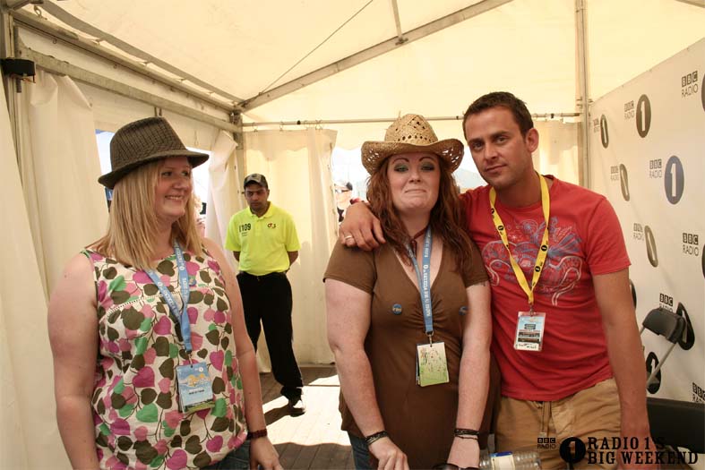 Scott Mills in the signing tent