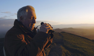 David Dimbleby takes in the view of the Midlands