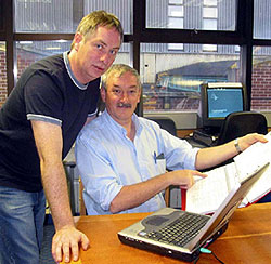 Des Blackadder and  John Hoy 