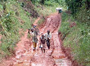 A tortuous journey by bicycle - the only way to get to Mulita