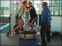 James and Sarah training