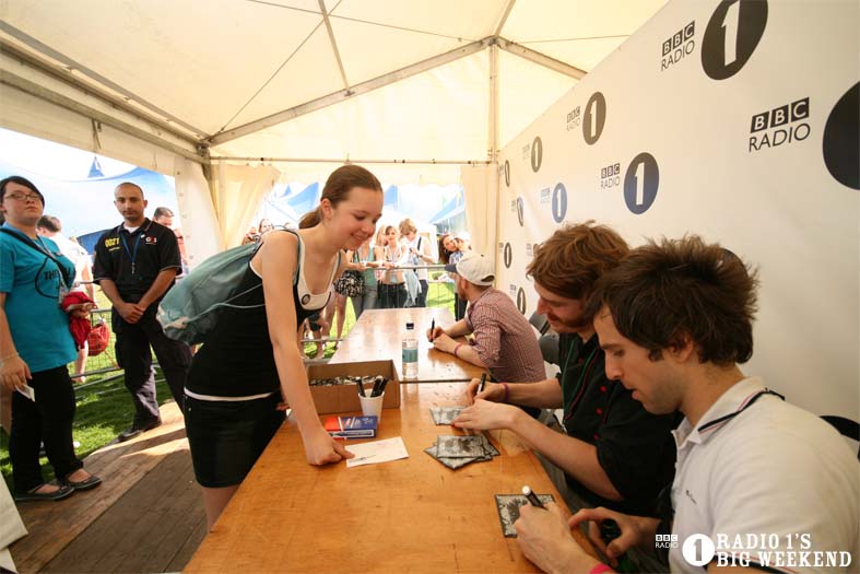 Signing sessions with The Hoosiers
