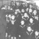 Here is a photograph of me and the other boys in the Orphanage, wearing our sailor uniforms. This was taken in 1940. I am on one knee and the taller of the two at the front. Here is a photograph of me and the other boys in the Orphanage, wearing our sailor uniforms. This was taken in 1940. I am on one knee and the taller of the two at the front.