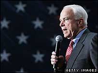 O pré-candidato republicano à Presidência dos EUA John McCain