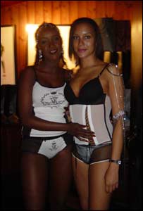 Isser and Chanel model some of  Oyster:me's beautiful underwear