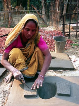 Female Mason in West Bengal