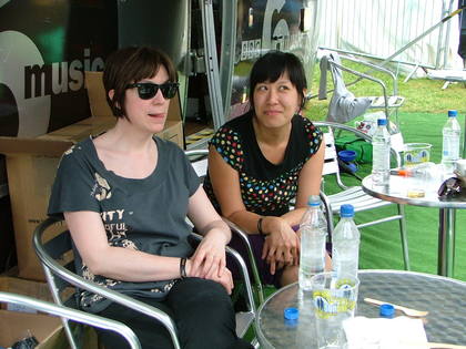 Julie and producer Kat