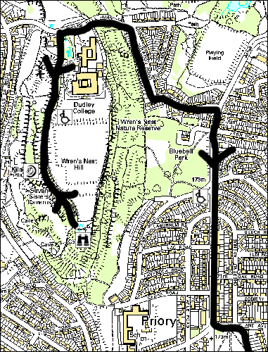 Map of Dudley