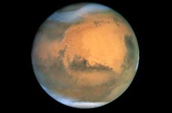 Mars through the Hubble Space Telescope