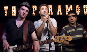 Billy Goat: (L-R) Mathew Horne as Dean Gruff, Paul Nicholls as Connor Gruff, Nick Mohammed as Rafiq Bhavani