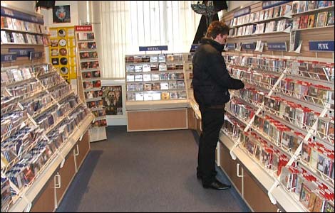 Music shoppers at Derby's Reveal Records