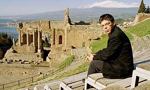 Simon Schaffer at Teatro Greco, Taormina