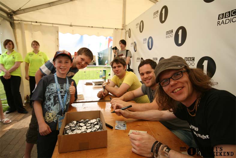 Signing sessions with The Hoosiers