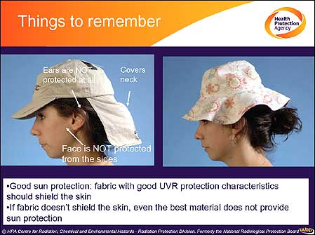 Sun hat advice