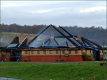 Stourport Sports Hall fire