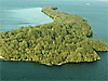 Bird's eye view of Ram's Island.  Photo taken by Michael Savage.