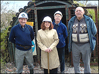 Nicki and the team at the head of the mine
