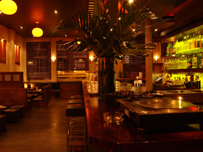 Dusk pub interior