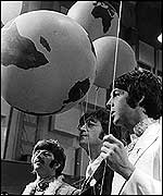 Dudley Edwards paintinThe Beatles in the 1960s