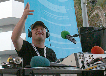 Greg James, Judge Jules and Dave Pearce spend the day at BCM in Magaluf