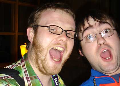 Huw with Billy from the Goldie Lookin' Chain