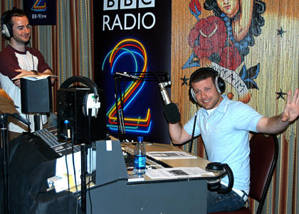 Dermot live on the air from Austin