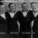 HMS Raven Sep 1942  Tony Inman on right