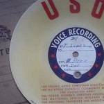 U.S.O. VOICE RECORDING WW2 OF T.JONES BELIEVED AUSTRALIAN TRAINEE PILOT IN U.S.A. U.S.O. VOICE RECORDING WW2 OF T.JONES BELIEVED AUSTRALIAN TRAINEE PILOT IN U.S.A.