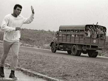 Muhammed Ali on a training run. Photo courtesy of Sonia Katchian.