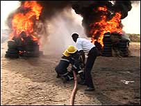 Fire fighters