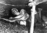 Image of a miner from the Durham region