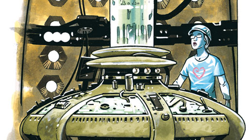 What I did in my Christmas holidays - by Sally Sparrow. Written by Steven Moffat. Illustrated by Martin Geraghty.