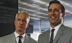 Mad Men:  (L-R) Roger Sterling (John Slattery) and Don Draper (Jon Hamm)
