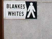 Toilet sign in South Africa, copyright BBC/Adler