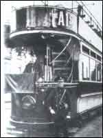 One of Worcesters tramcars photographed soon after services began in 1904