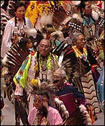 Picture: Native American dancers at the annual Gathering of Nations