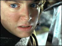 Elijah Wood é Frodo na versão cinematográfica da trilogia