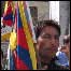 Tibetano com bandeira