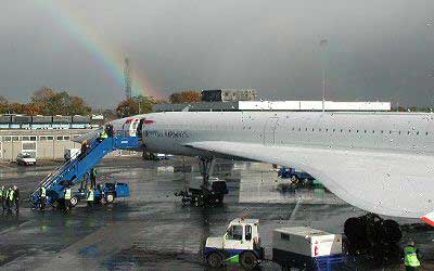 After the storm - Concorde parked at Aldergrove