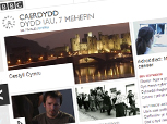 llun o hafan newydd BBC Cymru