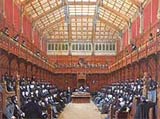 Image of Joseph Nash's interior of the Commons' Chamber, 1858
