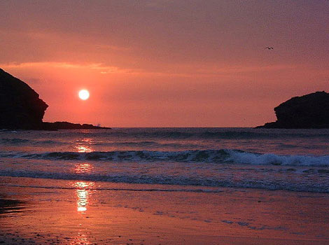 Sunset over Newquay