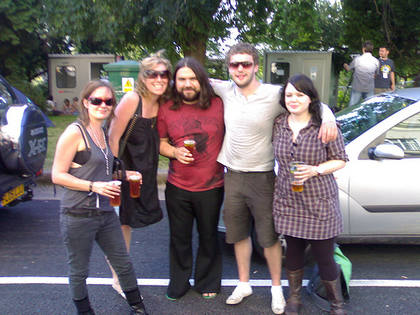 More hanging out backstage...