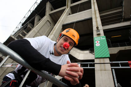 Vern before the abseil