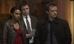 Messiah V: (L-R) Mel Palmer (Marsha Thomason), Terry Hedges (Daniel Ryan) and DCI Joseph Walker (Marc Warren)