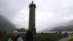 Jamie enjoying the traditional Scottish weather