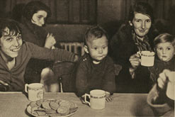 Residents in a Cecil House for homeless women, 1932. It was established in 1927 to provide cheap accommodation for homeless or vagrant women and their children. It prided itself on having an open door policy, which meant women could use the facilities without being quizzed about their personal circumstances.