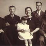 The Benoot family in London, c1943. From left to right: Mr. Benoot, Raymond, Antoinette, Mrs. Benoot, Julian, and Marcel The Benoot family in London, c1943. From left to right: Mr. Benoot, Raymond, Antoinette, Mrs. Benoot, Julian, and Marcel